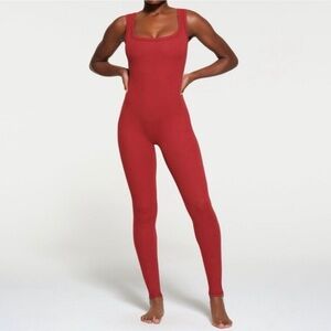 NWT Skims Cotton Rib Catsuit Onesie in Brick size 2XL